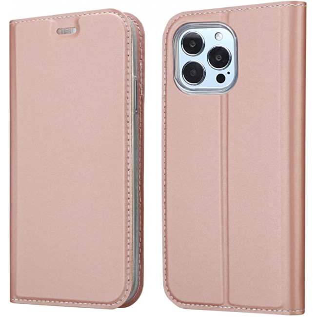 Cadorabo iPhone 13 Pro Max Θήκη Βιβλίο Stand - Classy - Rose Gold