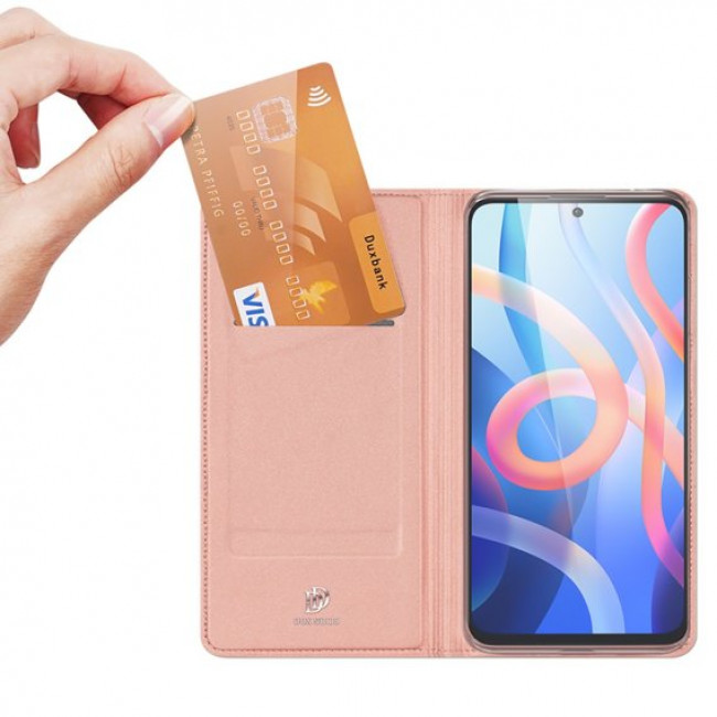 Dux Ducis Xiaomi Poco M4 Pro 5G / Redmi Note 11S 5G Flip Stand Case Θήκη Βιβλίο - Pink