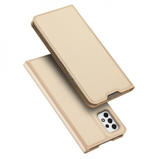 Dux Ducis Samsung Galaxy A53 5G Flip Stand Case Θήκη Βιβλίο - Gold