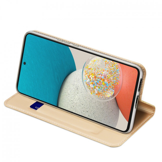 Dux Ducis Samsung Galaxy A53 5G Flip Stand Case Θήκη Βιβλίο - Gold