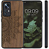 KW Xiaomi 12 / 12X Θήκη από Φυσικό Ξύλο - Design Rising Sun - Dark Brown - 56788.01