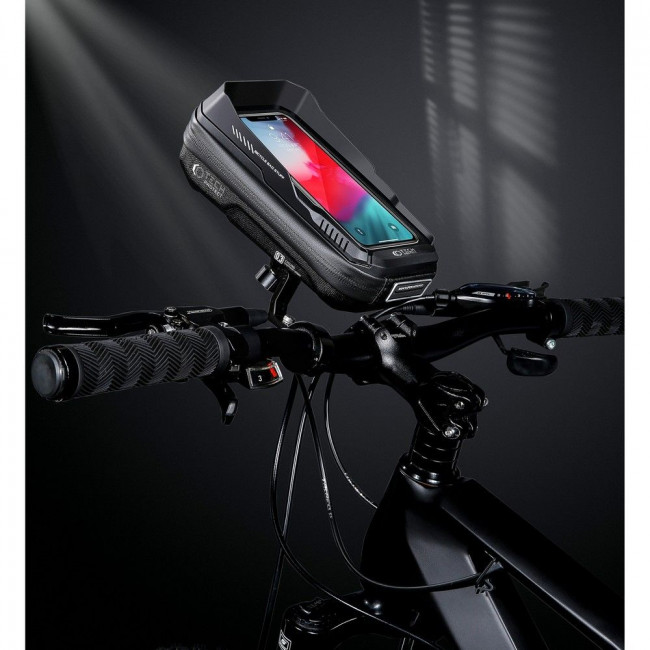 Tech-Protect XT3S Bike Mount Universal Τσάντα Αποθήκευσης για Τιμόνι Ποδηλάτου - 0,6L - Black