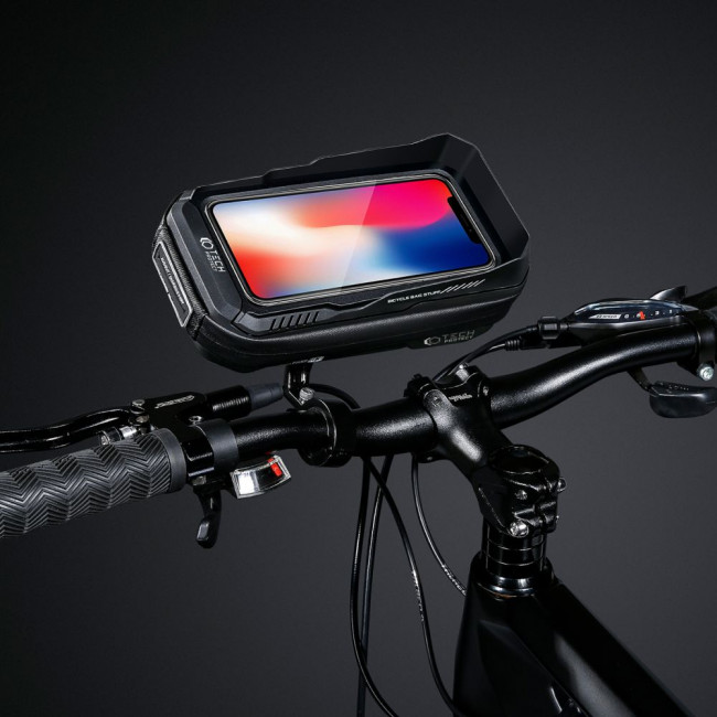 Tech-Protect XT3S Bike Mount Universal Τσάντα Αποθήκευσης για Τιμόνι Ποδηλάτου - 0,6L - Black