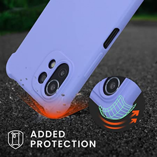 KW Xiaomi Mi 11 Lite / Mi 11 Lite 5G Θήκη Σιλικόνης TPU με Λουράκι - Lavender - 55902.108