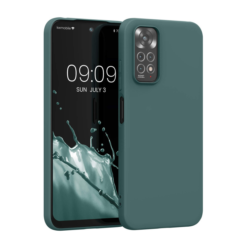 KW Xiaomi Redmi Note 11 / Redmi Note 11S Θήκη Σιλικόνης TPU - Moss Green - 57368.169