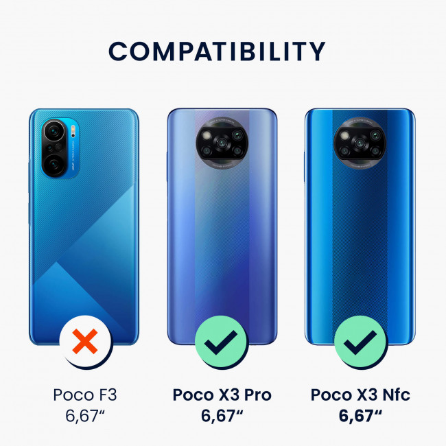 KW Xiaomi Poco X3 NFC / Poco X3 Pro Θήκη Σιλικόνης Rubber TPU - Light Blue Matte - 54345.58