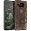 KW Xiaomi Poco X3 NFC / Poco X3 Pro Θήκη από Φυσικό Ξύλο - Design Indian Sun - Dark Brown - 55081.05