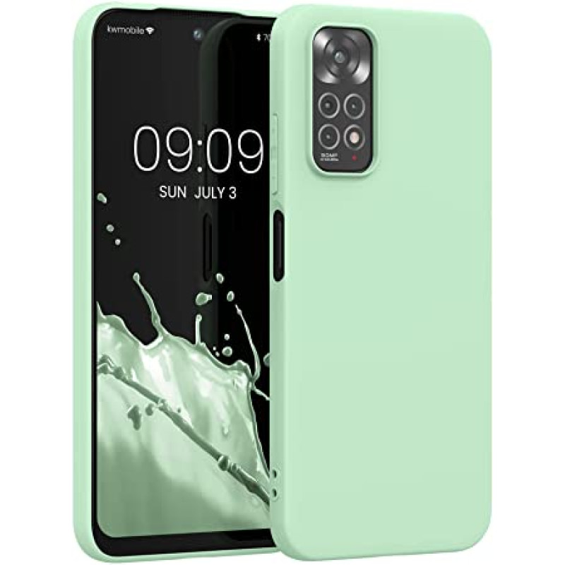 KW Xiaomi Redmi Note 11 / Redmi Note 11S Θήκη Σιλικόνης TPU - Mint Green Matte - 57368.50