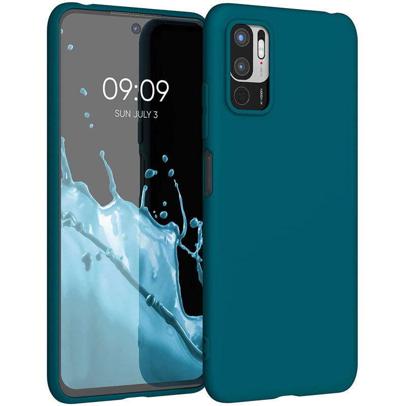 KW Xiaomi Redmi Note 10 5G Θήκη Σιλικόνης TPU - Caribbean Blue - 54947.224