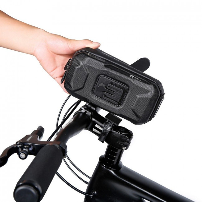 Tech-Protect XT3 Bike Mount Universal Τσάντα Αποθήκευσης για Τιμόνι Ποδηλάτου - 0,6L - Black