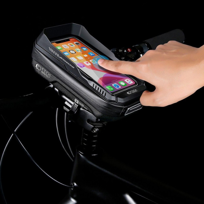 Tech-Protect XT3 Bike Mount Universal Τσάντα Αποθήκευσης για Τιμόνι Ποδηλάτου - 0,6L - Black