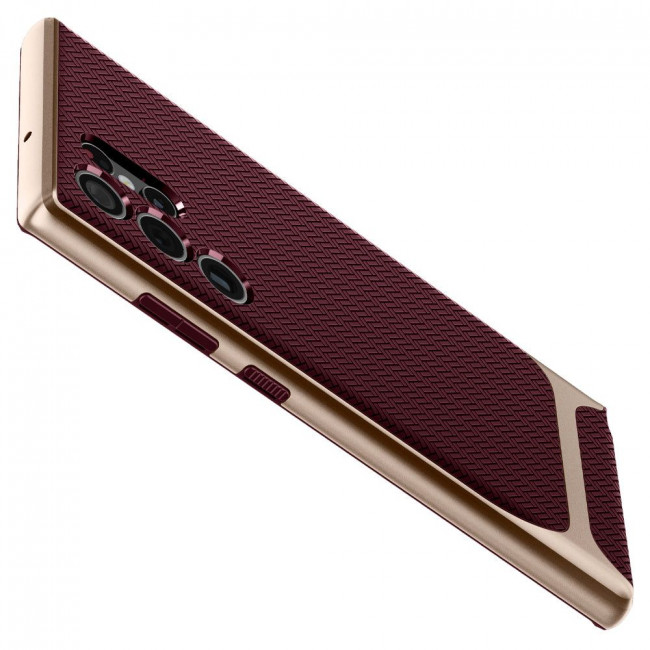 Spigen Samsung Galaxy S22 Ultra Neo Hybrid Θήκη με Σκληρό Πλαίσιο - Burgundy