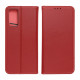 Forcell Xiaomi Redmi Note 11 / Redmi Note 11S Smart Pro Θήκη Βιβλίο Stand από Γνήσιο Δέρμα - Burgundy