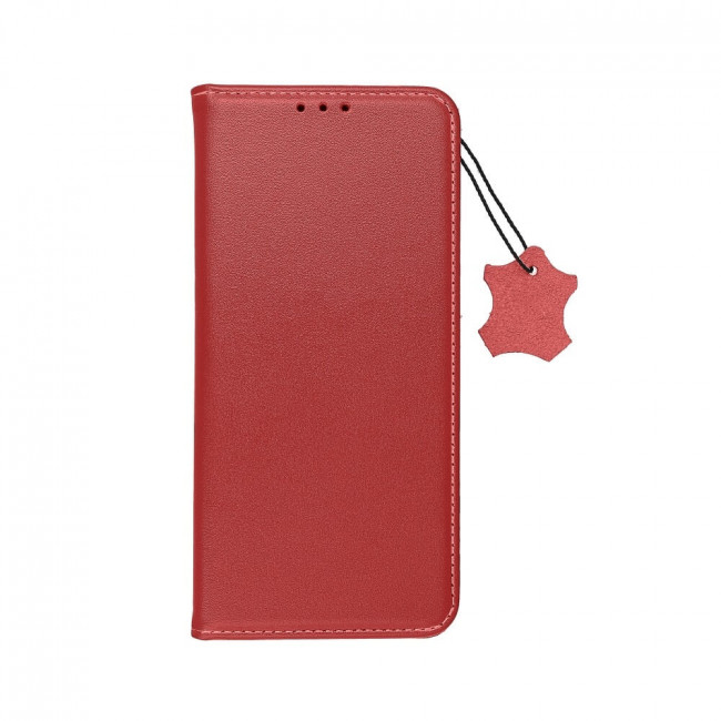 Forcell Xiaomi Redmi Note 11 / Redmi Note 11S Smart Pro Θήκη Βιβλίο Stand από Γνήσιο Δέρμα - Burgundy