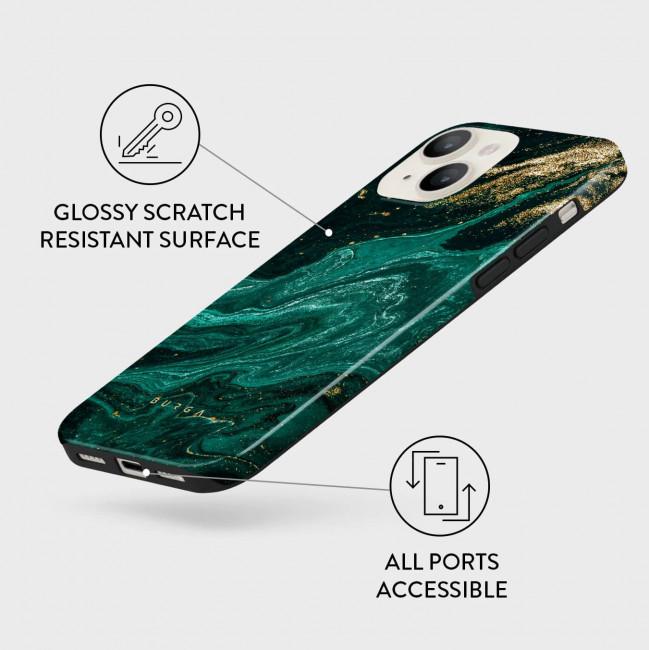 Burga iPhone 13 Fashion Tough Σκληρή Θήκη - Emerald Pool