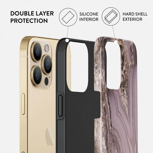 Burga iPhone 13 Pro Fashion Tough Σκληρή Θήκη - Golden Taupe