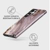 Burga Samsung Galaxy S22 Ultra Fashion Tough Σκληρή Θήκη - Golden Taupe