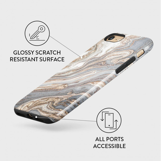 Burga iPhone SE 2022 / SE 2020 / 7 / 8 Fashion Tough Σκληρή Θήκη - Gentle Wind