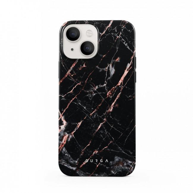 Burga iPhone 13 Fashion Tough Σκληρή Θήκη - Rose Gold Marble