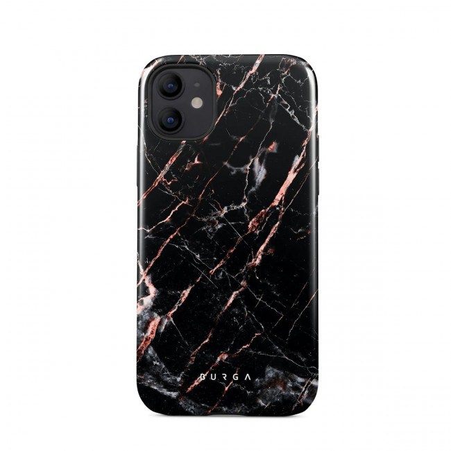 Burga iPhone 12 / 12 Pro Fashion Tough Σκληρή Θήκη - Rose Gold Marble