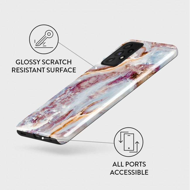 Burga Samsung Galaxy A52 / A52 5G / A52s 5G Fashion Tough Σκληρή Θήκη - Frozen Leaves