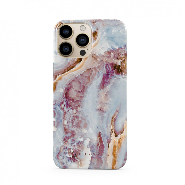 Burga iPhone 13 Pro Max Fashion Tough Σκληρή Θήκη - Frozen Leaves