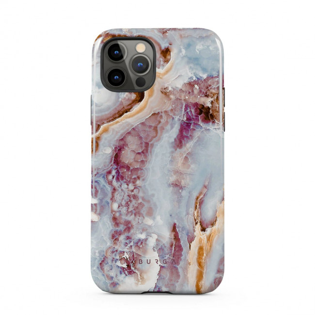 Burga iPhone 12 Pro Max Fashion Tough Σκληρή Θήκη - Frozen Leaves