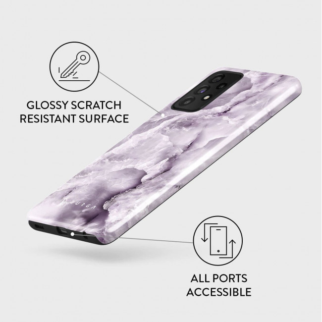 Burga Samsung Galaxy A52 / A52 5G / A52s 5G Fashion Tough Σκληρή Θήκη - Black Currant