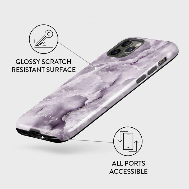 Burga iPhone 12 Pro Max Fashion Tough Σκληρή Θήκη - Black Currant