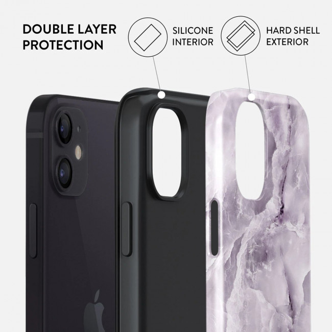 Burga iPhone 12 / 12 Pro Fashion Tough Σκληρή Θήκη - Black Currant