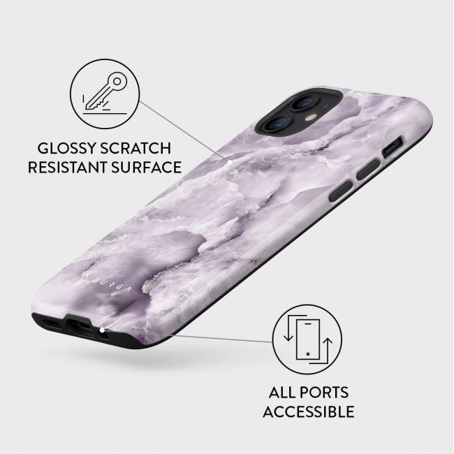 Burga iPhone 12 / 12 Pro Fashion Tough Σκληρή Θήκη - Black Currant