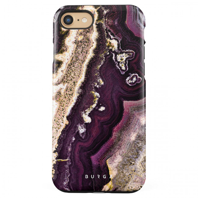 Burga iPhone SE 2022 / SE 2020 / 7 / 8 Fashion Tough Σκληρή Θήκη - Purple Skies