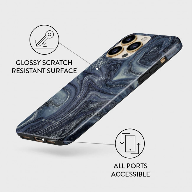 Burga iPhone 13 Pro Max Fashion Tough Σκληρή Θήκη - Navy Trench