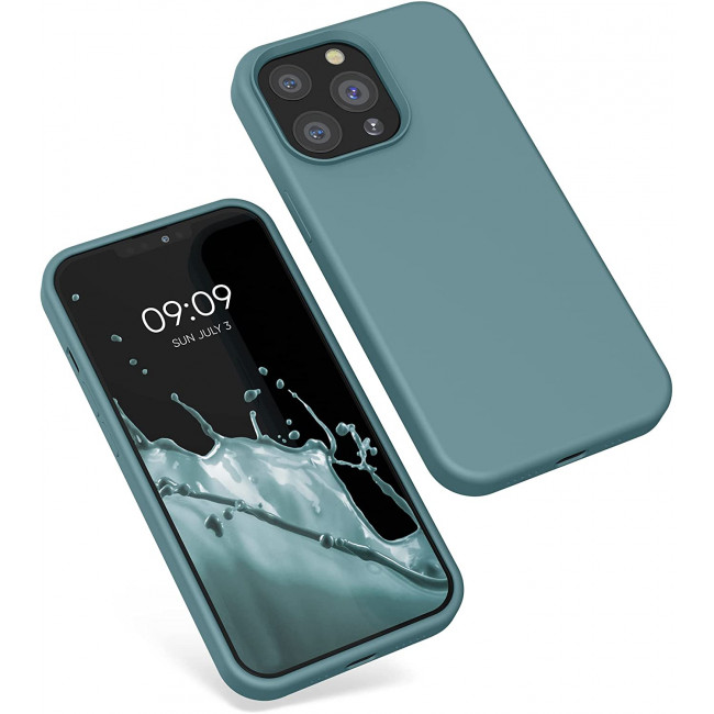 KW iPhone 13 Pro Θήκη Σιλικόνης Rubberized TPU - Arctic Blue - 55880.207