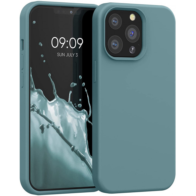 KW iPhone 13 Pro Θήκη Σιλικόνης Rubberized TPU - Arctic Blue - 55880.207