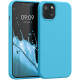 KW iPhone 13 Θήκη Σιλικόνης Rubberized TPU - Sea Blue - 55878.223