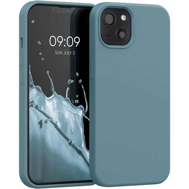 KW iPhone 13 Θήκη Σιλικόνης Rubberized TPU - Arctic Blue - 55878.207