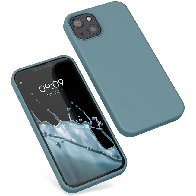 KW iPhone 13 Θήκη Σιλικόνης Rubberized TPU - Arctic Blue - 55878.207