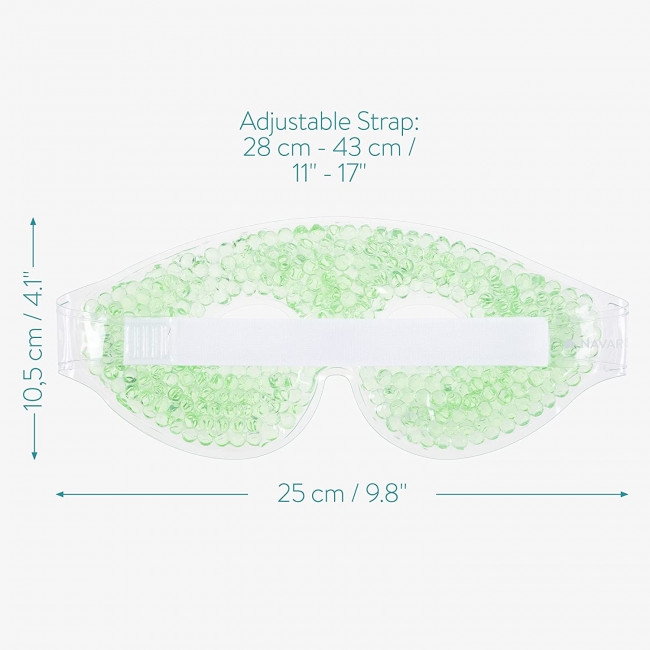 Navaris Cooling Gel Eye Mask - Σετ με 2 Μάσκες Ματιών με Τζελ - Mint Green - 47640.50.02