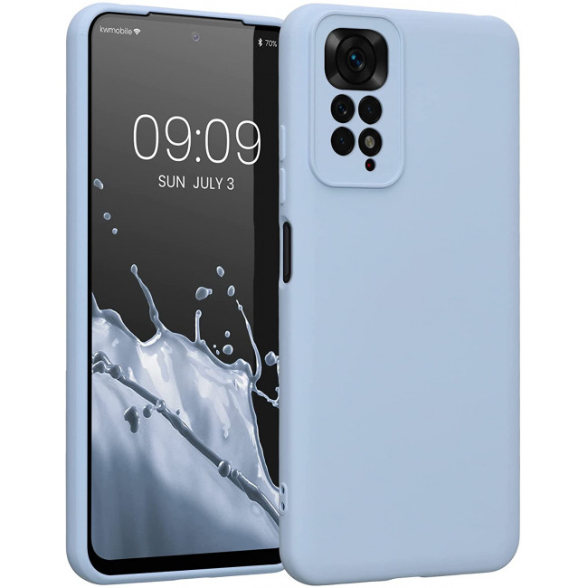 KW Xiaomi Redmi Note 11 / Redmi Note 11S Θήκη Σιλικόνης Rubber TPU - Light Blue Matte - 57918.58