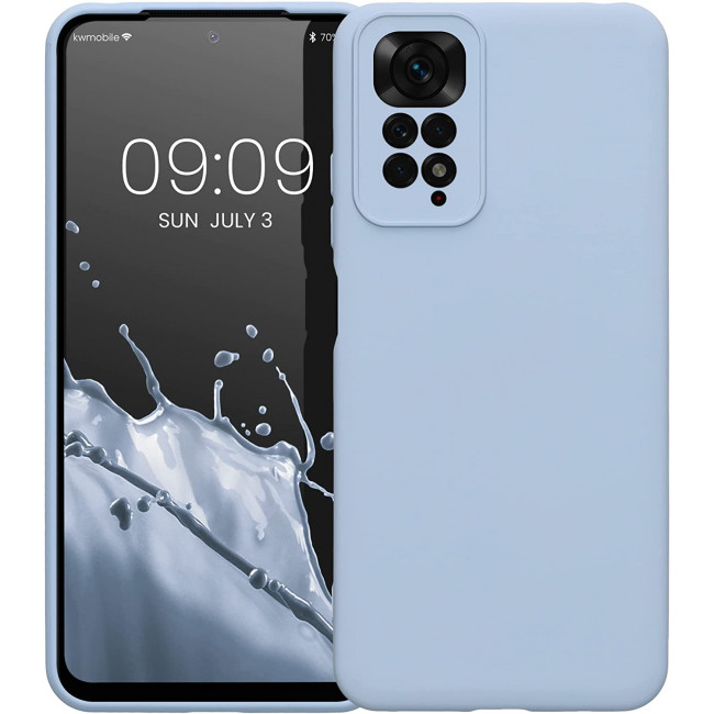 KW Xiaomi Redmi Note 11 / Redmi Note 11S Θήκη Σιλικόνης Rubber TPU - Light Blue Matte - 57918.58