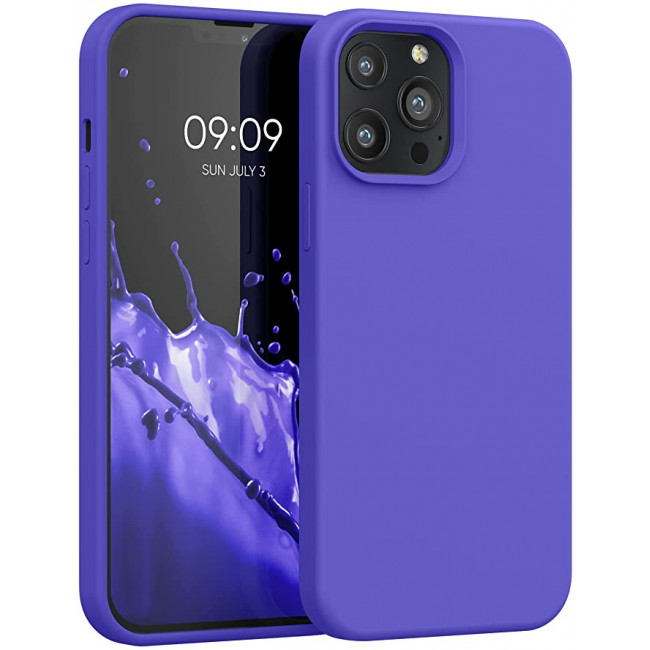 KW iPhone 13 Pro Max Θήκη Σιλικόνης Rubberized TPU - Blue Violet - 55881.234