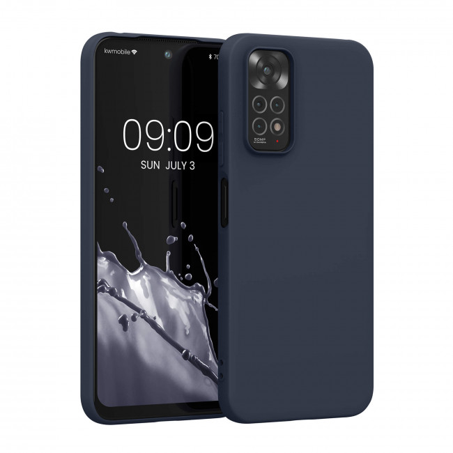 KW Xiaomi Redmi Note 11 / Redmi Note 11S Θήκη Σιλικόνης TPU - Blueberry Blue - 57368.186