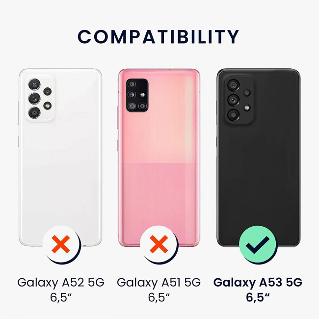 KW Samsung Galaxy A53 5G Θήκη Σιλικόνης Rubberized TPU - Blueberry - 57835.186