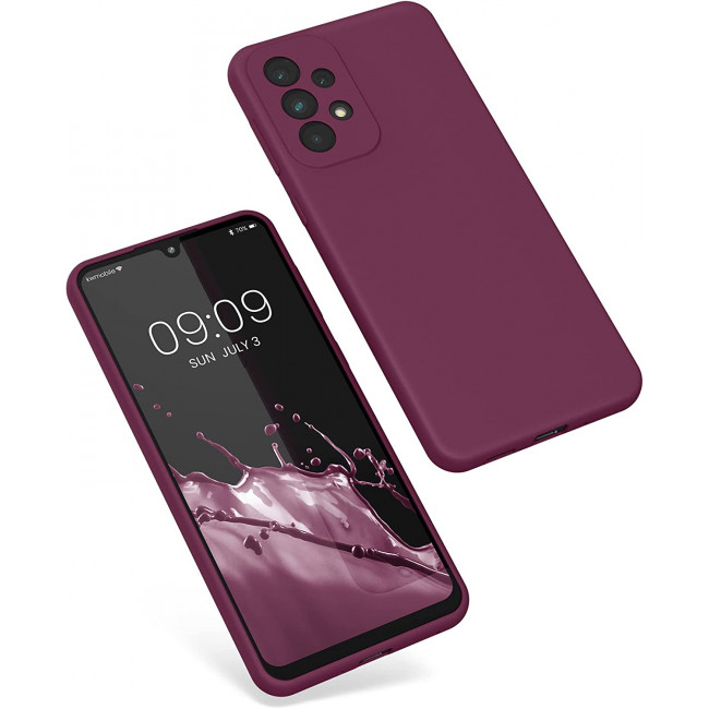 KW Samsung Galaxy A33 5G Θήκη Σιλικόνης Rubberized TPU - Bordeaux Violett - 57833.187