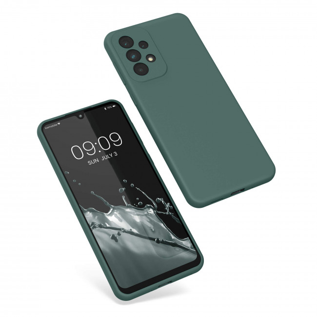 KW Samsung Galaxy A33 5G Θήκη Σιλικόνης Rubberized TPU - Moss Green - 57833.169