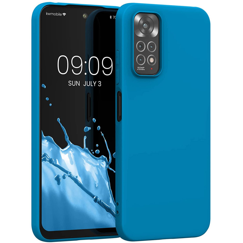 KW Xiaomi Redmi Note 11 / Redmi Note 11S Θήκη Σιλικόνης TPU - Caribbean Blue - 57368.224