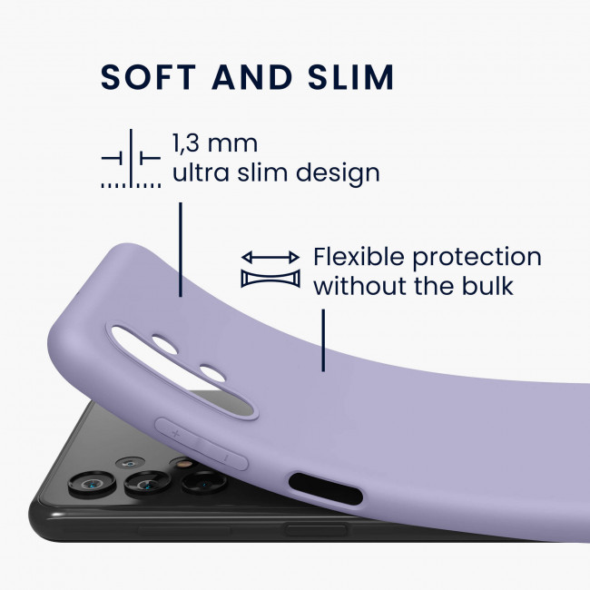 KW Samsung Galaxy A13 4G Θήκη Σιλικόνης TPU - Lavender - 57805.108