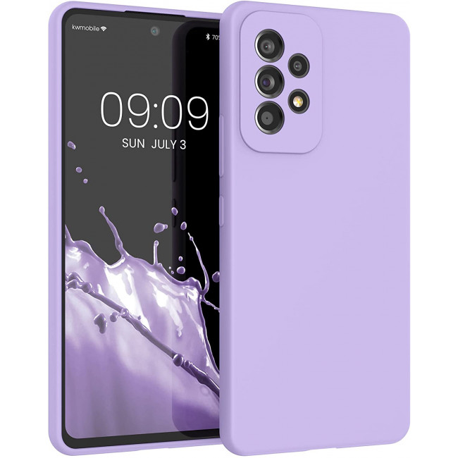 KW Samsung Galaxy A53 5G Θήκη Σιλικόνης Rubber TPU - Lavender - 57835.108