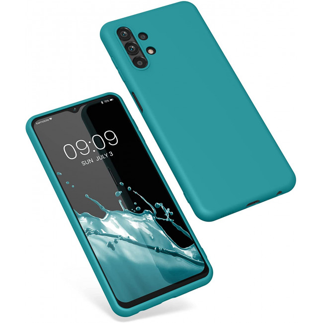 KW Samsung Galaxy A13 4G Θήκη Σιλικόνης TPU - Teal Matte - 57805.57